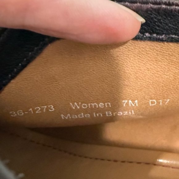 TRASK Tenley Wine Brush-Off Sheep Wedge Booties Leather 36-1273 Size 7 - Picture 12 of 13